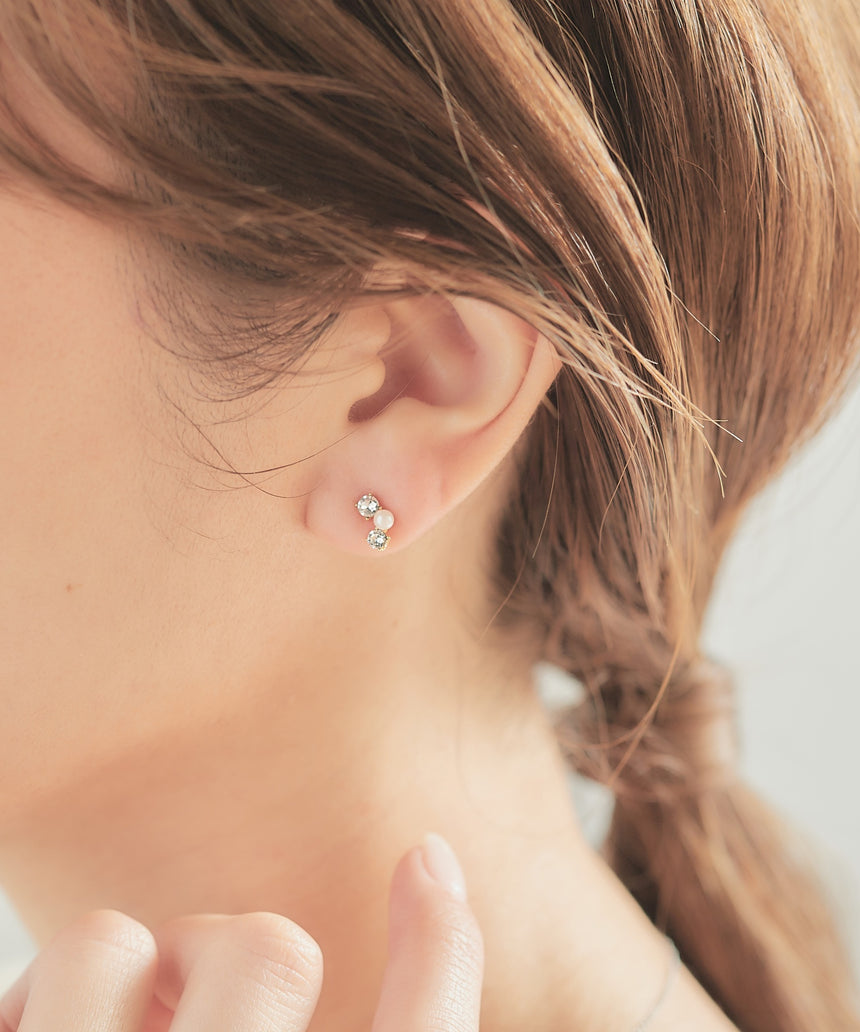 18k-392 18金ポストピアス (noé)