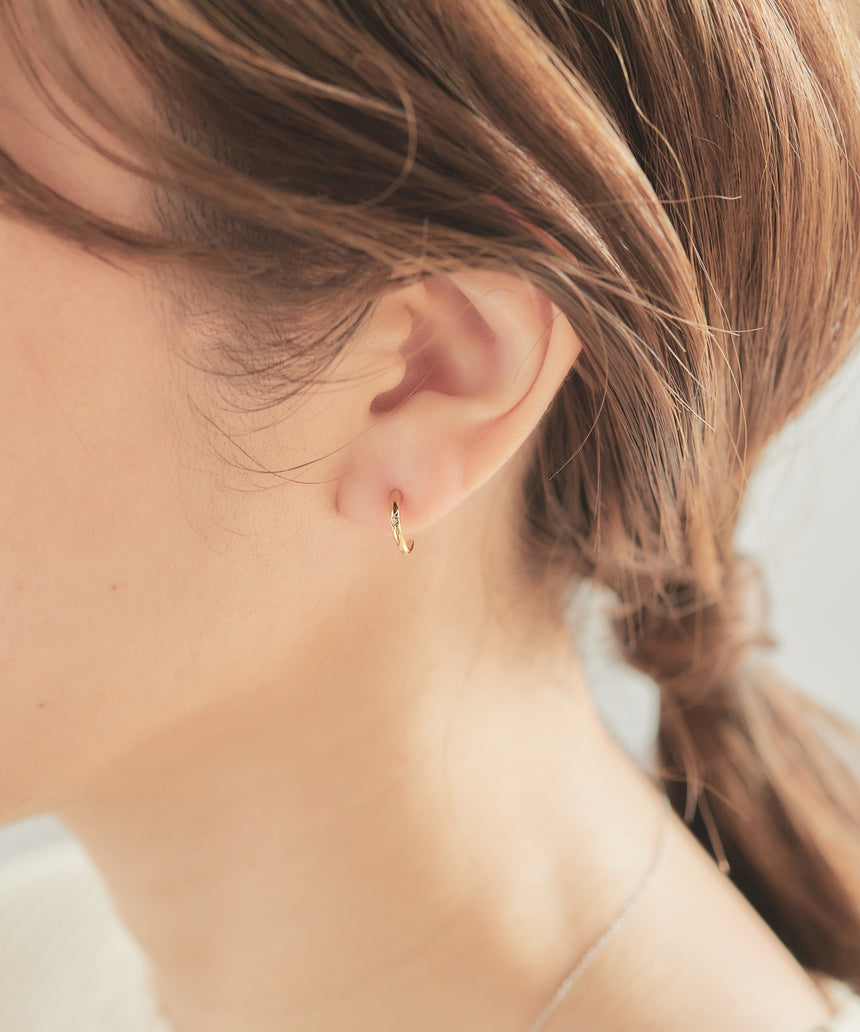 18k-402 18金ポストピアス (noé)