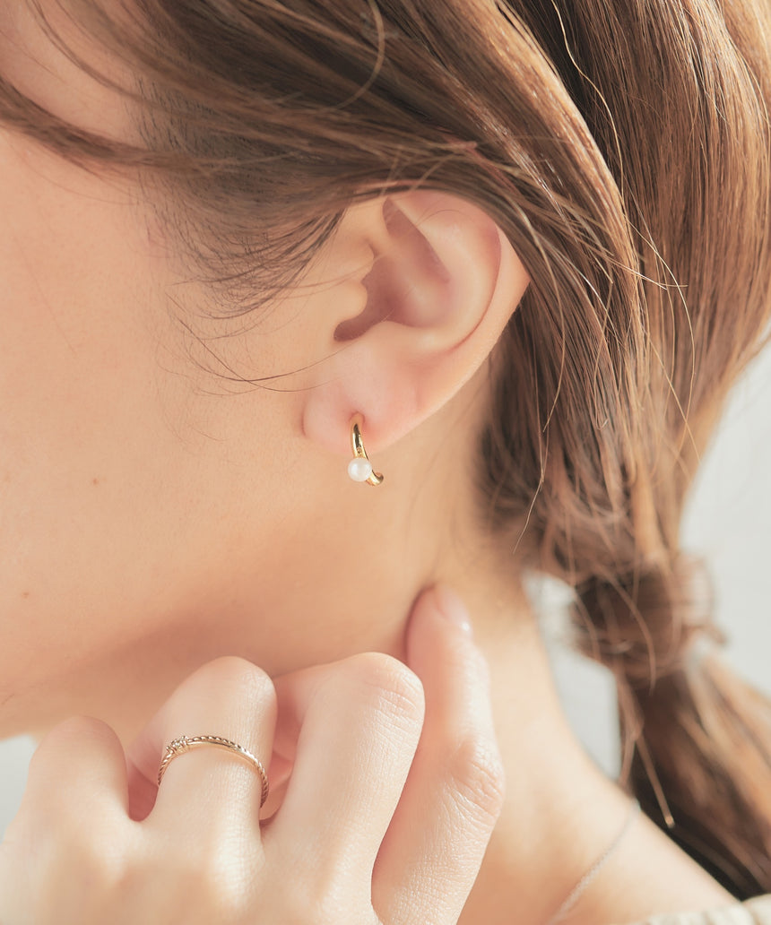 18k-408 18金ポストピアス (noé)