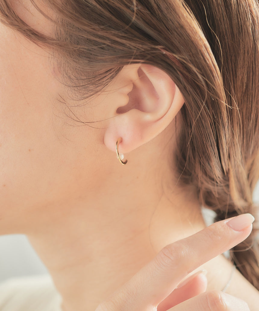 18k-409 18金ポストピアス (noé)