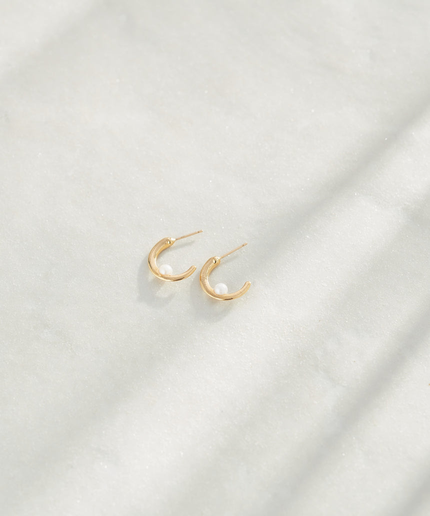 18k-409 18金ポストピアス (noé)