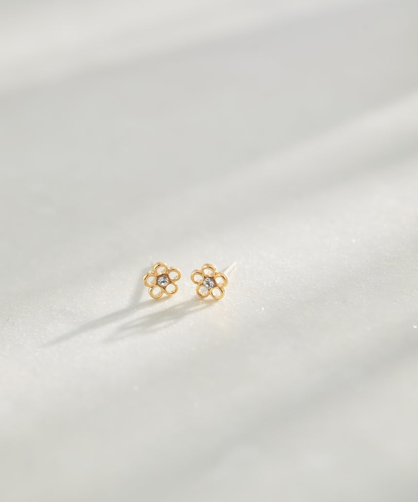 18k-448 18金ポストピアス (noé)